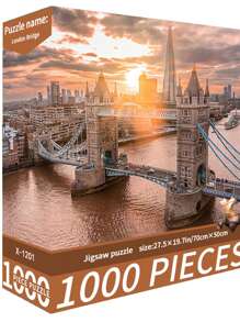 1000pcs Creative Adult Puzzle Set, High-Quality Seamless DIY Jigsaw Puzzle, Interesting Family Challenge Without Frame, Suitable For Birthday Gift, Easter Gift, Home Decor, Great For Home, Living Room, Office Decoration