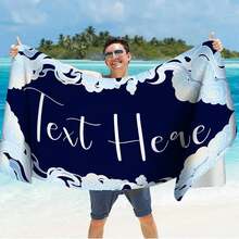 منشفة شاطئ مخصصة من الألياف الدقيقة، كبيرة الحجم، سريعة الجفاف، خفيفة الوزن، خالية من الرمال، فكرة هدية لصديق أو صديقة أو حبيب أو والدين، هدية مبتكرة وممتعة لحفلات عام 2024 أو السفر أو العطلات أو حمام السباحة أو الاستخدام في صالون التجميل أو الفندق أو الرياضة أو المنزل - متعدد الألوان - مشاهدة 9