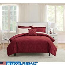 7 Piece  Bed In A Bag Comforter Set With Sheets Twin XL Full Queen King Sizes Reversible Machine Washable