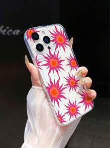 Radiant Solar Element Transparent Phone Case, Fully Covered With Precision Holes To Prevent Falling, Compatible With Apple 13, 11, 12, 14, 15, 7/8, X, XR, XS Max, Pro, Plus, Pro Max, Mini