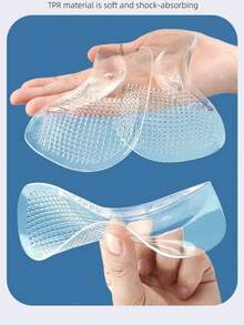 1/2 Paar transparente High Heels mit rutschfesten, bequemen Geleinlagen