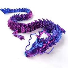 Duży, drukowany w 3D model smoka o wymiarach 60 cm/23,6 cala, dekoracja w kształcie latającego smoka, ozdoba na biurko, prezent na Boże Narodzenie, Halloween, Święto Dziękczynienia, Walentynki, Wielkanoc