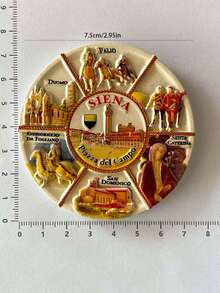 1 件意大利冰箱贴，3D 意大利旅游纪念品家居装饰磁性冰箱贴 - 彩色 - 查看 5