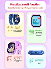 ERUN 31 Games Smart Children's Watch HD Full Touch Screen Outdoor Flashlight Alarm Clock Audiobook Recording Video Pedometer Calculator Music DIY Wallpaper Photography Children's Day, Ay, Boy/Girl Birthday Gift