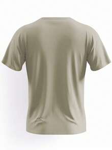 BE WHERE PEOPLE ARENT Bedrucktes Herren Rundhals Kurzarm-Shirt, lässig, bequem, leichtes Sommer Alltagsoberteil - Weiss - Übersicht 11
