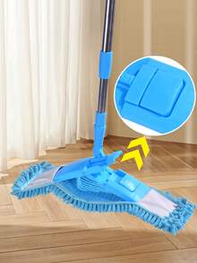 Professional Microfiber Wet Dry Mop - Clean Spills, Wipe Up Water, Dust Floors - Machine-Washable & Replaceable Pads ( Chenille), 51" Adjustable Handle For Hardwood Tile Laminate Marble - Home Kitchen Bathroom