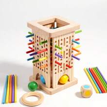Montessori Children's Wooden Balance Tower Of Pisa Stick Game Educational Parent-Child Interactive Playing Gift Toys For Kids Montessori Children's Wooden Balance Tower Of Pisa Stick Game Educational Parent-Child Interactive Playing Gift Toys For Kids