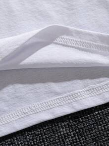 Camiseta de hombre con patrón de ardilla navideña para verano al aire libre, camisetas de cuello redondo de moda para hombres - Blanco - Ver 6