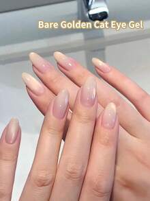 10ml Water Light Cat Magnetic Gel Nail Polish Champagne Semi Permanent Soak Off UV Gel Crystal Varnis Nail Art Manicure - 彩色 - 查看 2