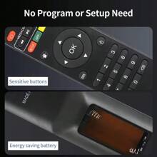 Replacement Remote Control For Mxqpro Android TV Box 4K Smart Media Player X96s X96mini T95 T9 X96Q H96 TX3mini
