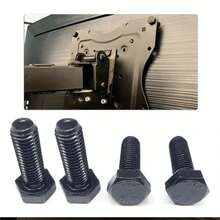 4 piezas de tornillos de montaje M8-25 mm, también adecuados para muchas industrias como la construcción. - Negro - Ver 4