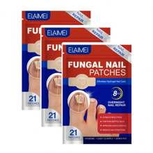 Sterke nagelstrips - 1 verpakking 21 stuks, 2 verpakkingen 42 stuks, 3 verpakkingen 63 stuks - 8 uur nachtelijke nagelverzorging - Schimmelnagelstrips voor de gevoelige huid, eenvoudig aan te brengen