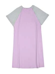 Customized Photo Printed Nightgown, Raglan Sleeve Nightgown, Comfortable Sleepwear E21