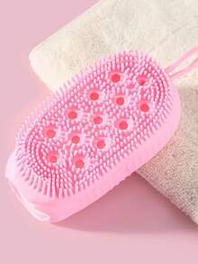 4 件套双面硅胶沐浴刷 - 清洁按摩二合一，提升沐浴体验