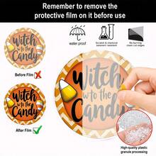 1PC 2D Flat Hanging Decoration Of Candy On The Witch Road - Old Time Halloween Theme, Candy Corn With A Smile, Witch Hat And Autumn Leaves - Perfect For Family, Living Room, Bathroom, Bedroom, Garage, Bar, Cafe - Ideal For Holiday Decoration, Halloween Decoration - Acrylic-round - View 8