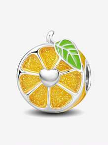 1 件时尚 925 纯银草莓串珠吊坠适合女士手链手镯 DIY 珠宝制作和日常服装搭配珠宝装饰适合女孩 - 銀色 - 查看 15