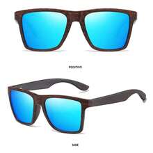 Kính thời trang vân gỗ VXUF, tre thường ngày, gọng kính màu nâu tre, phong cách cổ điển cho mọi mùa - Nhiều màu - Xem 7