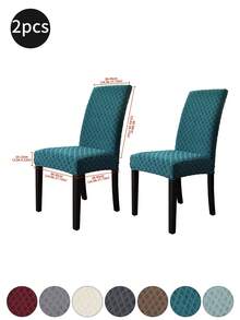 1pc/2pcs/4pcs/6pcs/30pcs Brown Jacquard Diamond Chair Cover, Dustproof And Stain-Proof, Classic And Simple Chair Cover, Suitable For Chairs In Living Room, Bedroom, Kitchen, Etc. - Multicolor - View 21