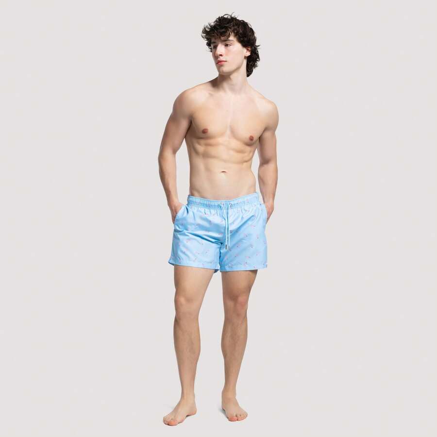 Apres Life Twister Blue Swimshorts - Blue - View 1