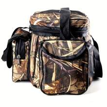 pieza 19.*10*12" Bolso de Hombro Cruzado, Bolsa de Almacenamiento de Equipo de Pesca de Gran Capacidad para Exteriores, Bolsa Especial de Pesca - camuflaje - Ver 8