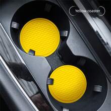 Universal Anti-Slip Cup Holder Coaster With Embedded Decorative Accessories, Car Interior Accessories - Multicolor - View 3