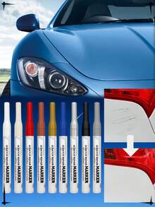 5pcs/1pc Paint Touch-Up Pens Car Paint Touch Up Pen, Car Paint Pen, Scratch Repair Agent, Paint Surface Scratch Repair Marker And Chip Restorer, Gold, Silver, White And Black Color, High Temperature Resistant, Waterproof, Sun-Resistant, For Car - one-size - View 6