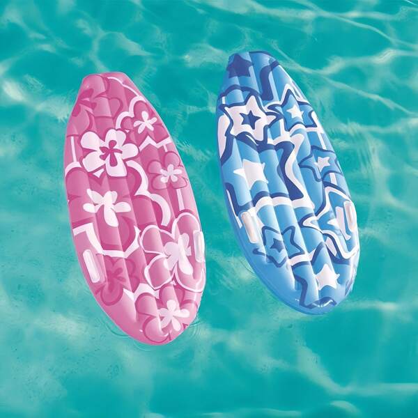 Inflatable Swimming Pool Floating Board Surfboard, Portable Surfboard Handle, Summer Swimming And Water Fun (Random Color) Stable, Beach Essentials, Beach Accessories