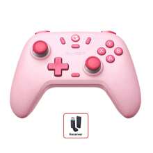GAMESIR T4 Nova Lite Gaming Tri-Mode Controller, No Dead Zone Joystick, 6-Axis Gyroscope, Linear Trigger, 2.4G/Bluetooth/Wired Second Connection, Switch/Steam/Android/IOS Universal, Pink