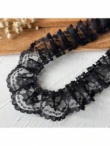 1 Yard - Ruy băng viền ren hoa 3D thanh lịch, rộng 2,4", màu trắng và đen - Viền nhún bèo, hoàn hảo cho may DIY, thêu, cổ áo, váy, đồ trang trí đám cưới, vải ren - Nhiều màu - Xem 14