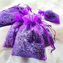 50/100pcs Purple Organza Gift Bags, Dark Purple Colored Packaging Bags For Tableware, Lavender Spice Packaging Bags, Halloween Christmas Home Supplies, Party Wedding Gift Packaging, Suitable For Holidays Parties, Birthday, Wedding, Gifts, Outdoor Picnics, Valentine's Day, Wedding Supplies, Candy Bags, Jewelry Packaging Organza Bags, Candy Bags, Travel Storage Packaging Bags, Holiday Gift Bags, Fruit Anti-Insect Bags, Christmas - Multicolor - View 6