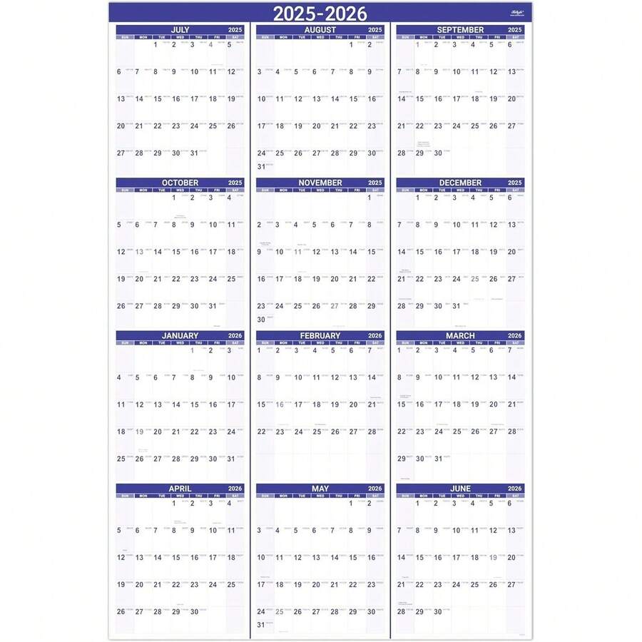 Dog Planner Wall Calendar 2025-2026 - 18-Month Monthly Wall Calendar  2025-2026 From Jul. 2025 - Dec. 2026, 12