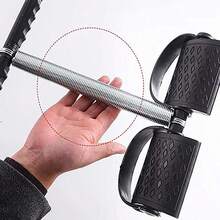 1 Stück Fußpedal Widerstandstrainer mit Doppelfeder aus Stahl, Heimtrainingsgerät, tragbares Beinzug-Übungsband Dehnbrett