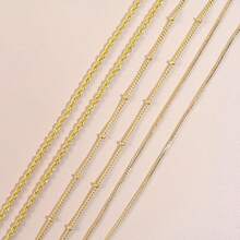 J&C DIY IMAGE 14K Gold Plated Bubble Letter Necklace, Balloon Initial Pave CZ Pendant Necklace,Dainty Jewelry Gift For Women Lovers. - Gold - View 9