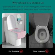 30 Pack Of Disposable Toilet Seat Covers 100% Waterproof XL Individually Packaged Disposable Toilet Seat Covers For Potty Training For Adults And Children, Travel For Public Toilets, Camping