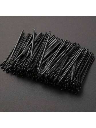 20-200pcs Girls Black All-Match Minimalist Hair Clips Set, Classic Straight Hair Clips And BB Clips, Versatile Simple Hair Accessories Suitable For Daily Wear, Going Out, Washing Face, Makeup, Hairstyle, Party And Holiday Makeup Clips, Claw Clips, Hair Claws, Hair Slide, Hair Barrettes, School Stuff, Black Hair Accessories