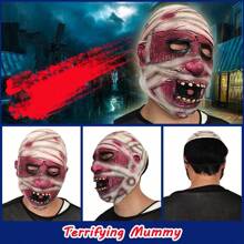 Halloween Costume Mask, Mummy Zombie Mask, Super Horror Mask, Scary Props For Performance Parties