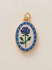 1pc Fashionable And Exquisite INS Cute And Simple Flower Strawberry Bow DIY Pendant, Plated With 18K Gold, Not Easy To Oxidize, Suitable For Wives And Mothers To Freely Match. - Multicolor - View 19