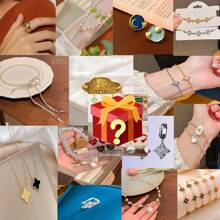 您将收到 5 件随机混合物品，其中可能包括一些意想不到的惊喜，以及照片以外的配饰，例如手镯、项链、戒指、耳环等。它们适合日常佩戴、礼物、节日和派对，无需礼品盒。