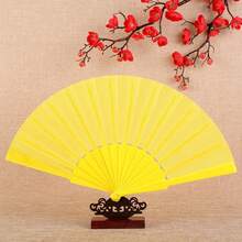 1 Stück vielseitiger, einfacher Faltfächer, moderner Faltfächer, geeignet für Zuhause, Aufführungen als Requisite, Sommer Fächer