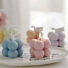 1/2/12pcs Mini Magic Cube Scented Candle,Handmade Bubble Shaped Candles Cute Aromatherapy Candles For Halloween,Spooky,Autumn,Festival,Holiday ,Winter,Holiday,Festival,Room Decor,Gifts Graduation,Candle Wholesale