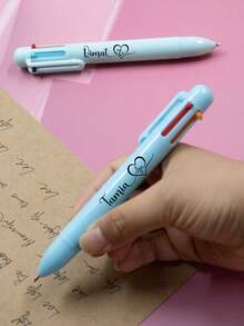 Custom Ballpoint Pen-Six Colors With Name,Personalized Teacher Pens,Customized Gel Pens,Customizable Text Writech Pens,Birthday Gifts,Teacher's Day Gifts,Anniversary,Back To School Gifts,Red/Purple/Orange Color/Blue/Black/Green, Students,Friends,Men,Women,Home,Business,Work,Office,Christmas Gift Supplies - Style a - View 6