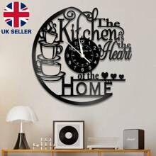 Stylish Vinyl Record Kitchen Wall Clock Home Abstract Art Decoration Gifts