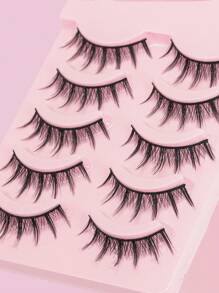 5 Pairs Manga Lashes Full Strip New Natural Wispy Soft False Eyelashes