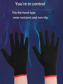 Black Knitted Polyester Breathable Work Gloves, No PU Coating Or Silicone, Durable, Anti-Slip, Breathable, Suitable For Gardening, Outdoor Labor, Agriculture, One Size Fits All Construction And DIY, Digging, Planting, Weeding, Nail And Finger Protection, Suitable For Men And Women