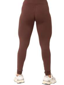 Black/Blue Flannel Leggings - Comfort And Style - Rust Brown - View 5