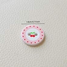 10/20 件可爱卡通樱花、动物印花彩色纽扣、时尚配饰、DIY 工艺用品，适用于服装、头饰、鞋子、手工奶油树脂装饰 - 彩色 - 查看 13