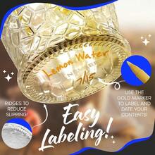 8.5 Oz Textu Swing Top Glass Bottles 6 Pack 250 ML Clear Teardrop Flip Top Bottles For Parties Brewing Fermting Gifts Includes Shrink Wrap Paper Tags Funnel Brush Gold Marker YFHL5 - 無色 - 查看 6