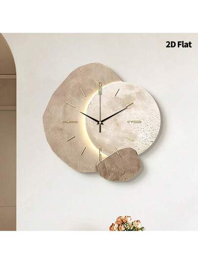 1pc Creative Asteroid Texture Wand Clock, Super Silent Quartz Movement, No Ticking, ating Clocks In Living Rooms,Bedroom Room, Offices, Restaurant, Cafes, Perfect ative Friends Family view 8