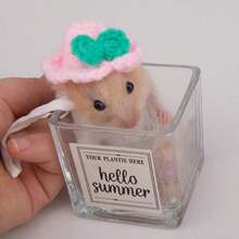 手工编织宠物帽，迷你宠物帽，可爱动物帽，包括考拉、青蛙、编织、仓鼠、鸟