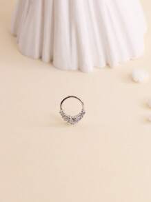 1 件锆石鼻环软骨耳轮耳屏耳环鼻中隔穿孔饰品